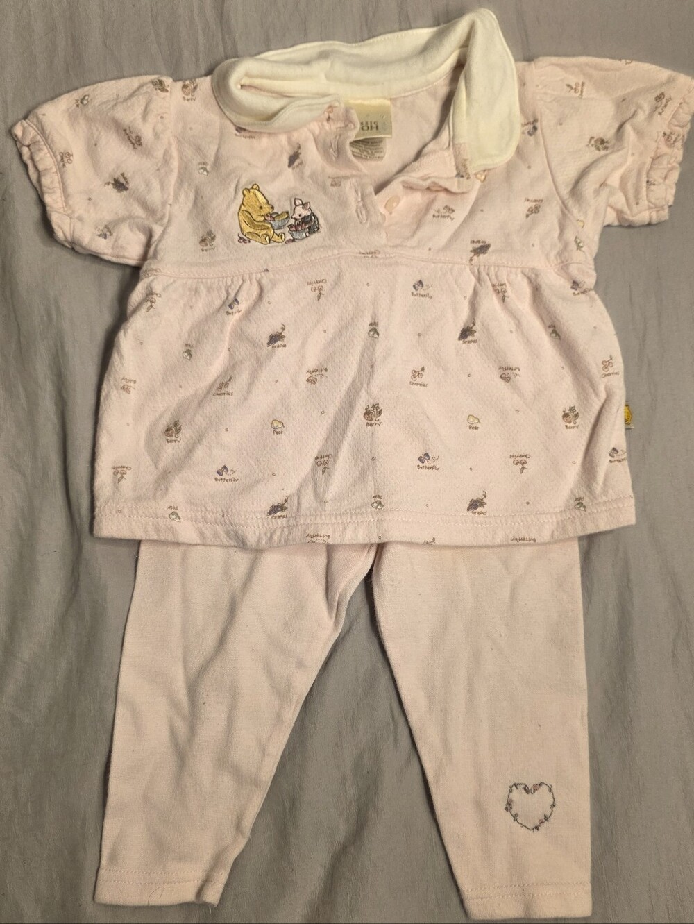 Vintage 2000s Winnie the Pooh Two-Piece Outfit